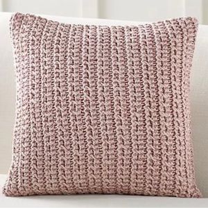 POTTERY BARN Marea Hand-Knit Pillow Cover in Blush, Brand New w/ Tags! C…